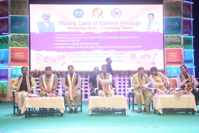 The Information and Cultural Affairs department organised Tripura Land of Cultural Heritage prize distribution ceremony in presence of Chief Minister Dr Manik Saha on December 19.